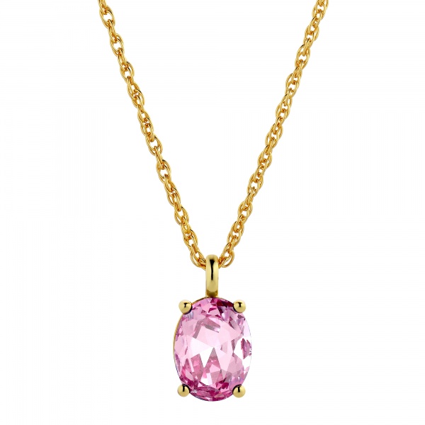 Dyrberg Kern Barga Gold Necklace - Light Rose